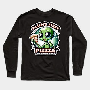 Alien's Pizza Adventure Long Sleeve T-Shirt